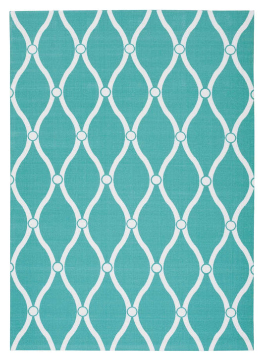 Nourison Home Home & Garden  Aqua  Transitional