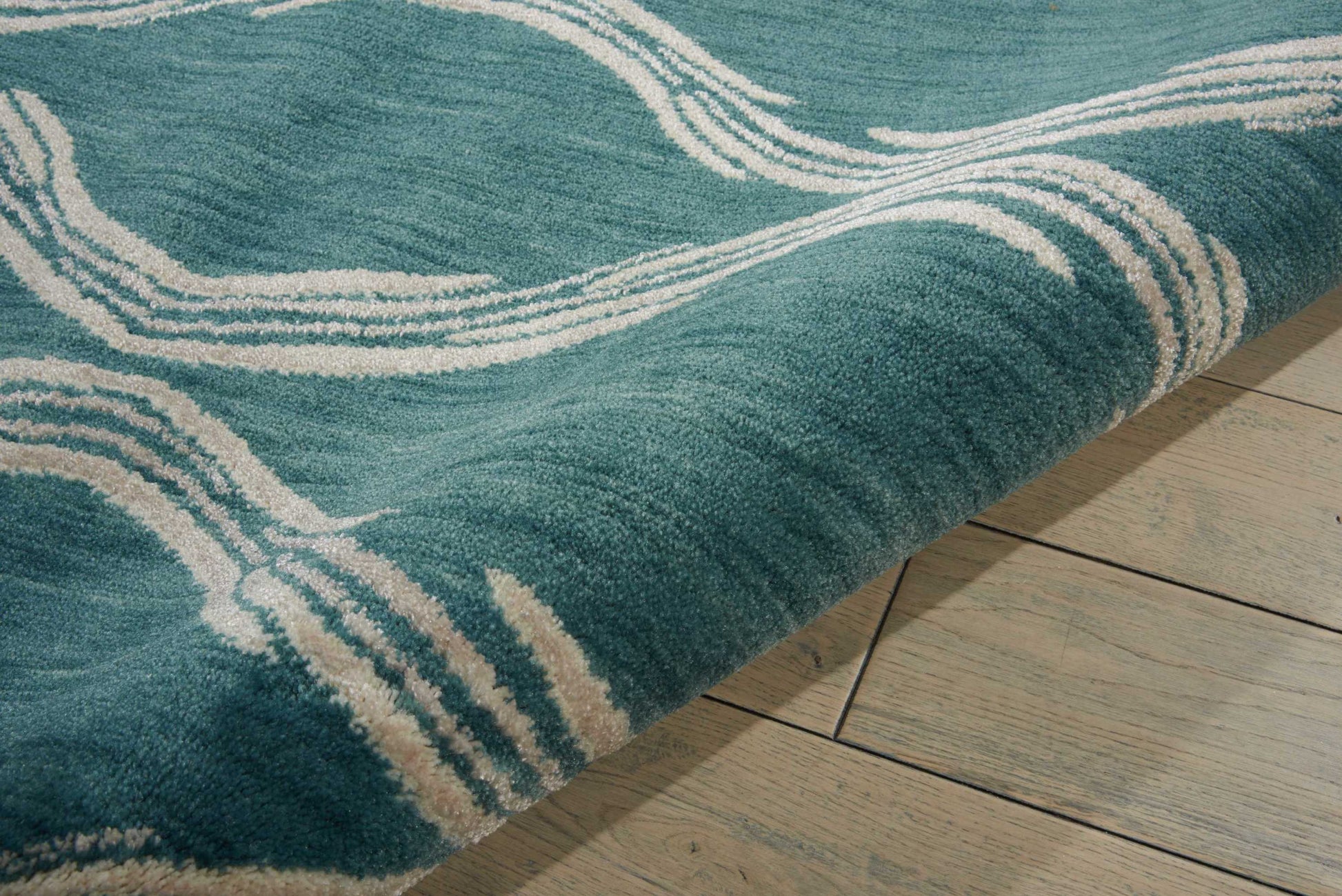 Nourison Home Tranquility  Aqua  Transitional