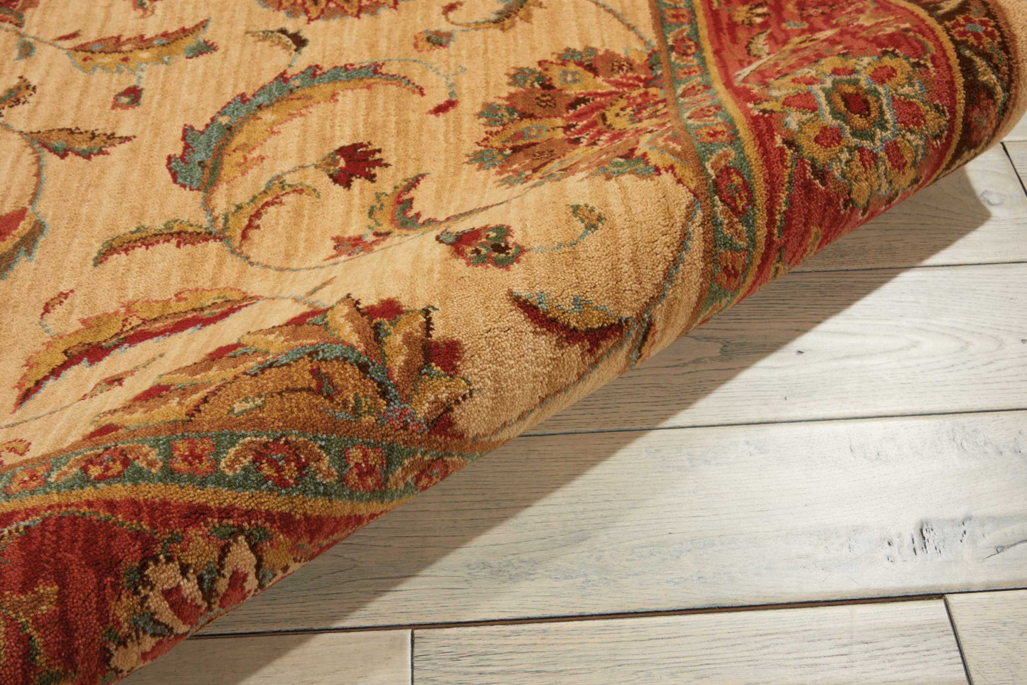 Nourison Home Living Treasures  Ivory Red  Traditional