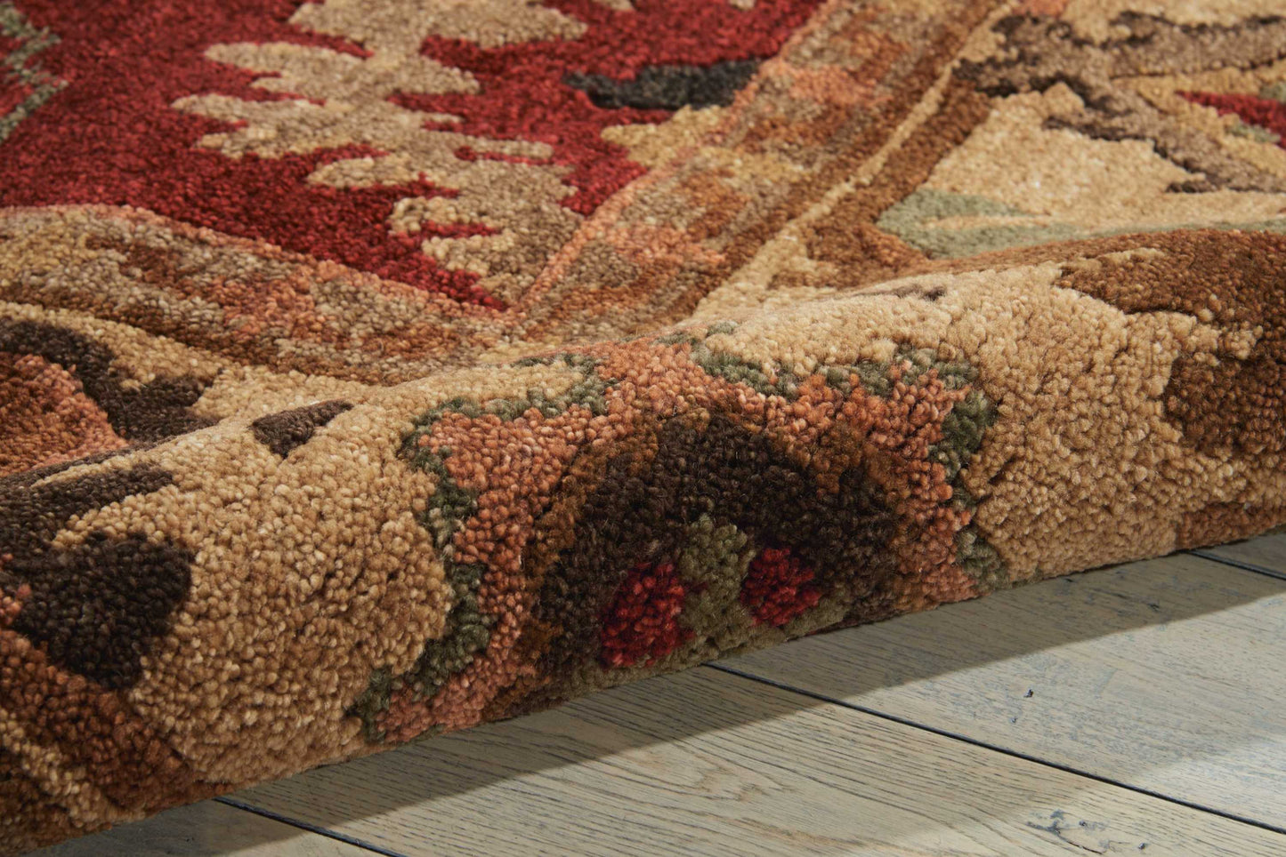 Nourison Home Tahoe  Red  Traditional