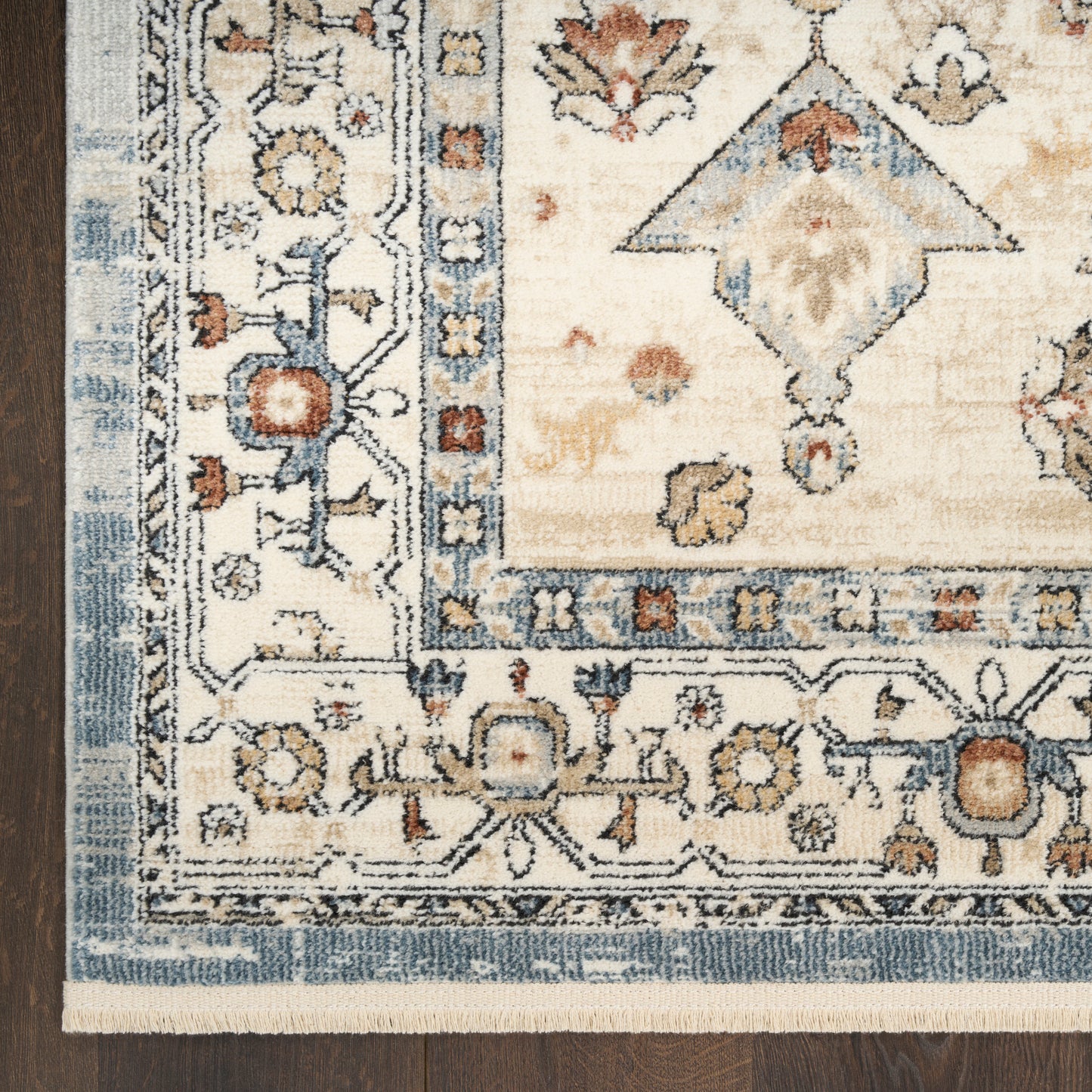 Nourison Home Pardis  Blue Taupe  Traditional