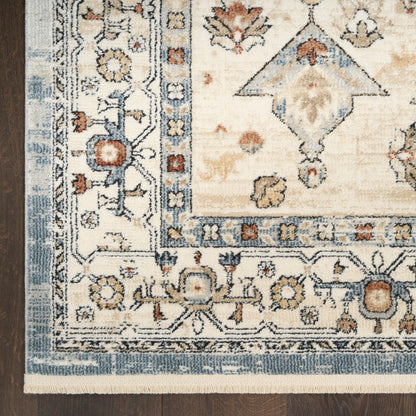Nourison Home Pardis  Blue Taupe  Traditional