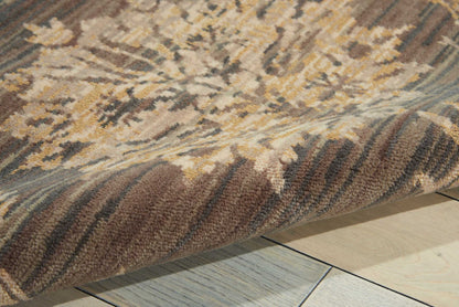 Nourison Home Silk Elements  Graphite  Traditional