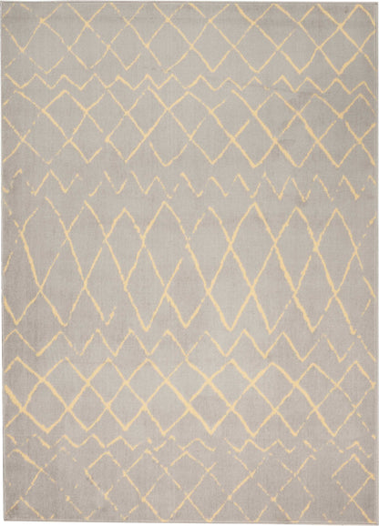 Nourison Home Grafix GRF04 Grey Contemporary Power-loomed Rug