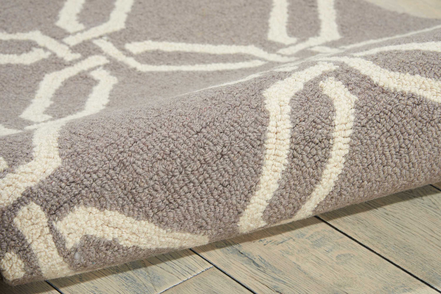 Nourison Home Linear  Silver  Contemporary