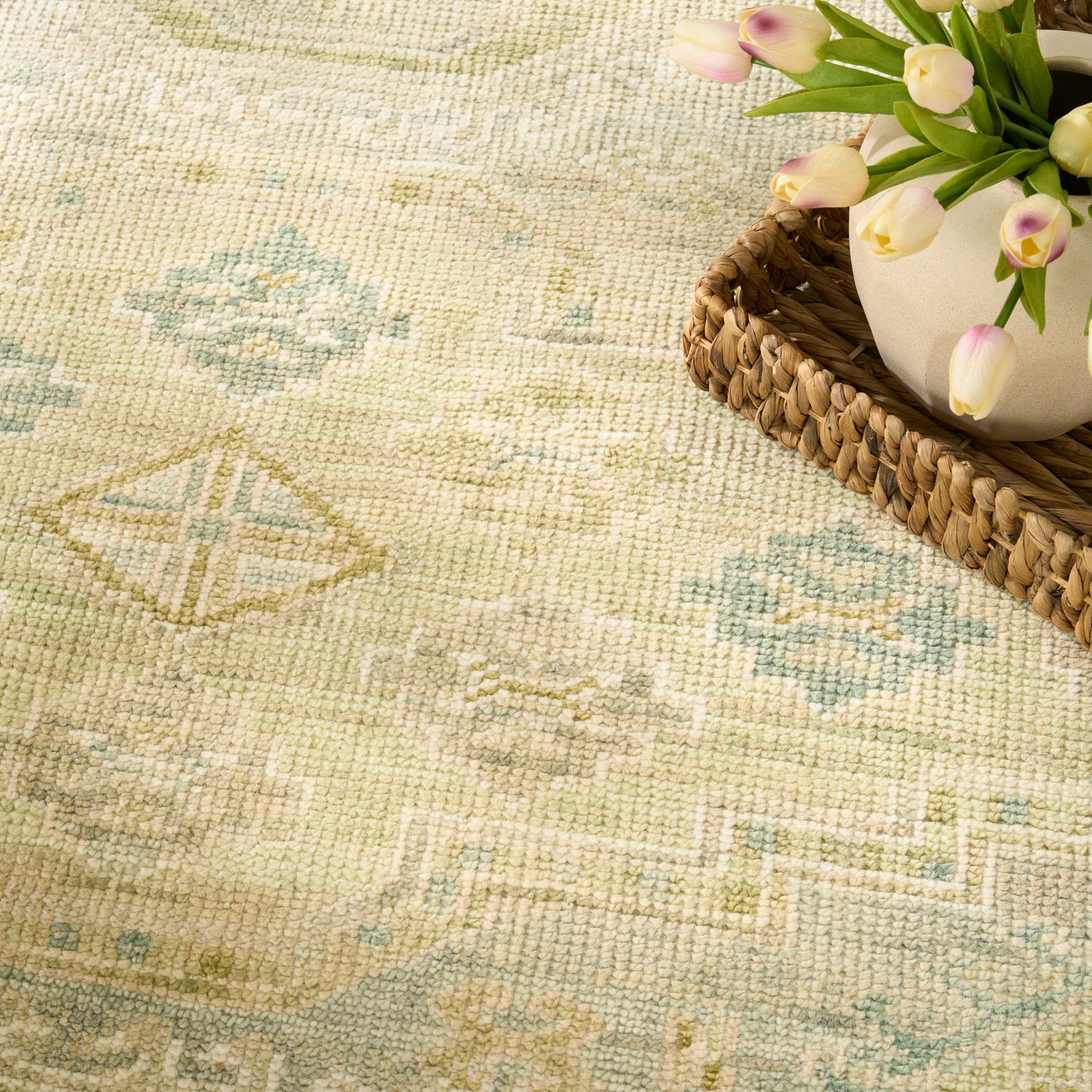 Nourison Home Odessa  Green  Traditional
