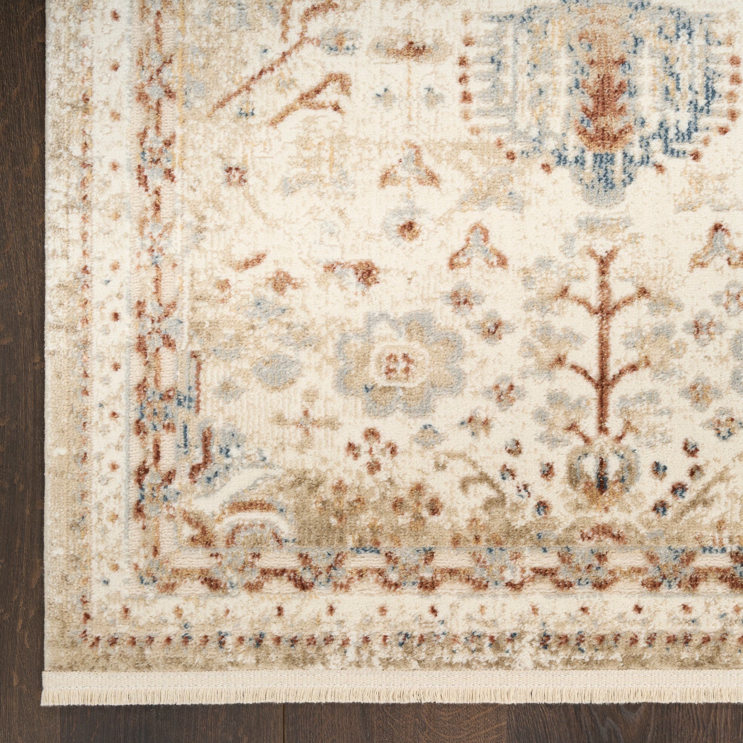Nourison Home Pardis  Ivory Rust  Traditional