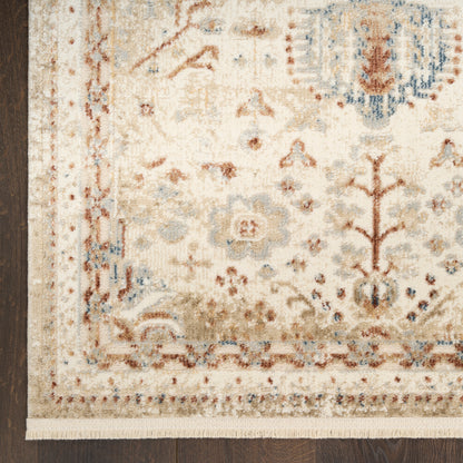 Nourison Home Pardis  Ivory Rust  Traditional