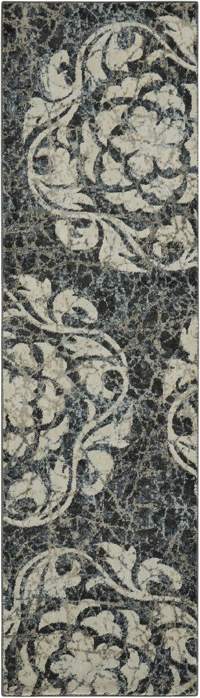 Nourison Home Maxell MAE10 Ivory Charcoal Contemporary Power-loomed Rugs