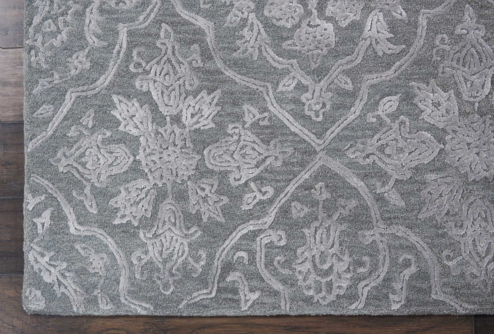 Nourison Home Opaline  Charcoal Silver  Transitional