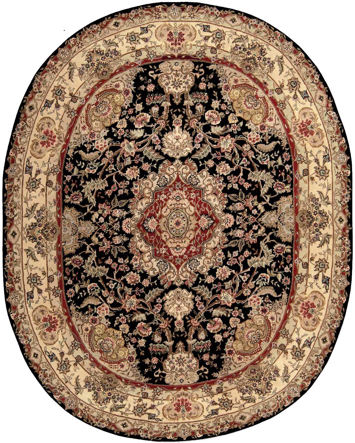Nourison Home Nourison 2000 2028 Black Traditional Tufted Rug