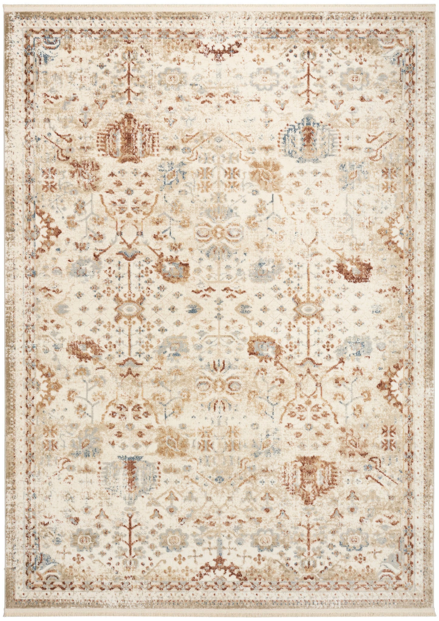 Nourison Home Pardis PRD01 Ivory Rust Traditional Machine Woven Rug