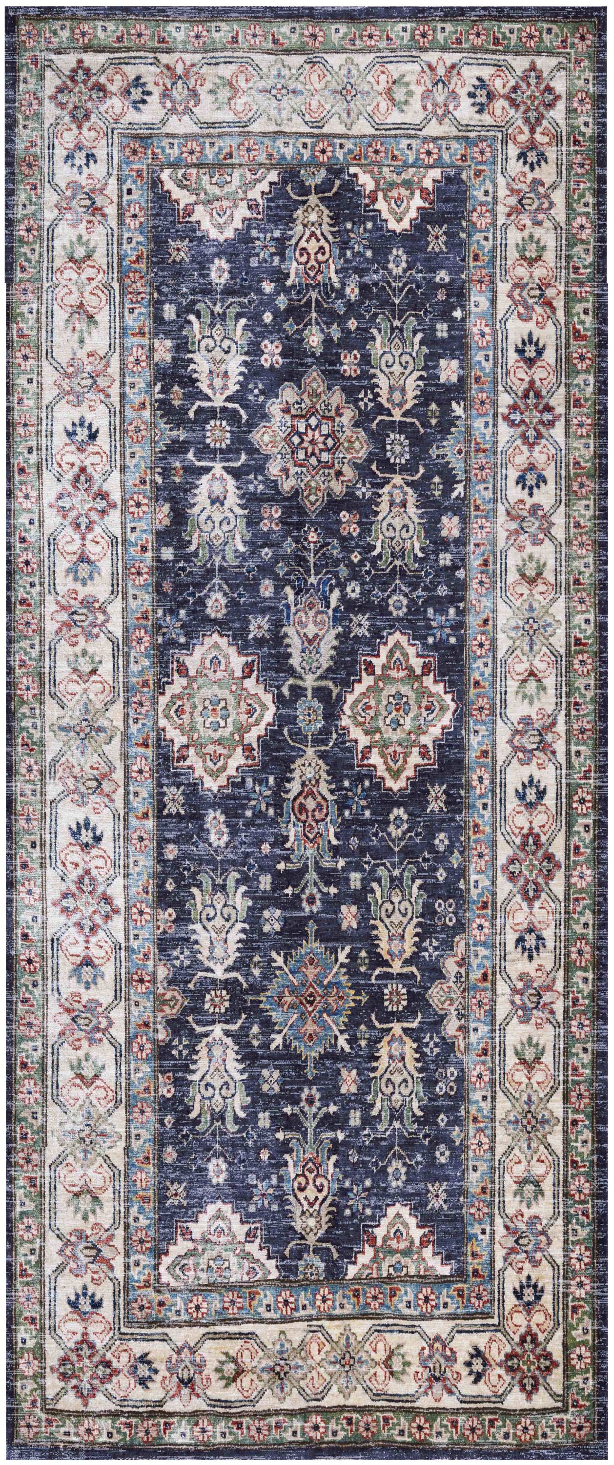 Nourison Home Fulton FUL01 Navy Traditional Power-loomed Rug