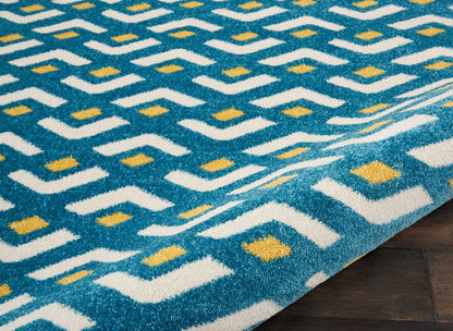 Nourison Home Harper  Blue  Contemporary