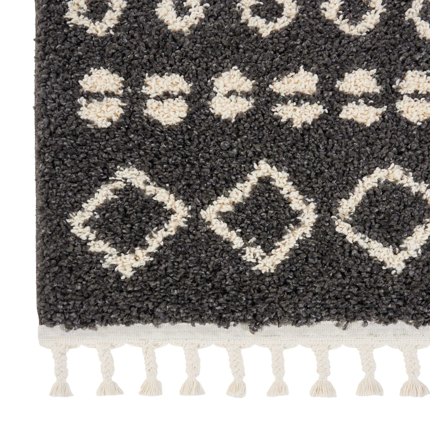 Nourison Home Moroccan Shag  Charcoal  Transitional