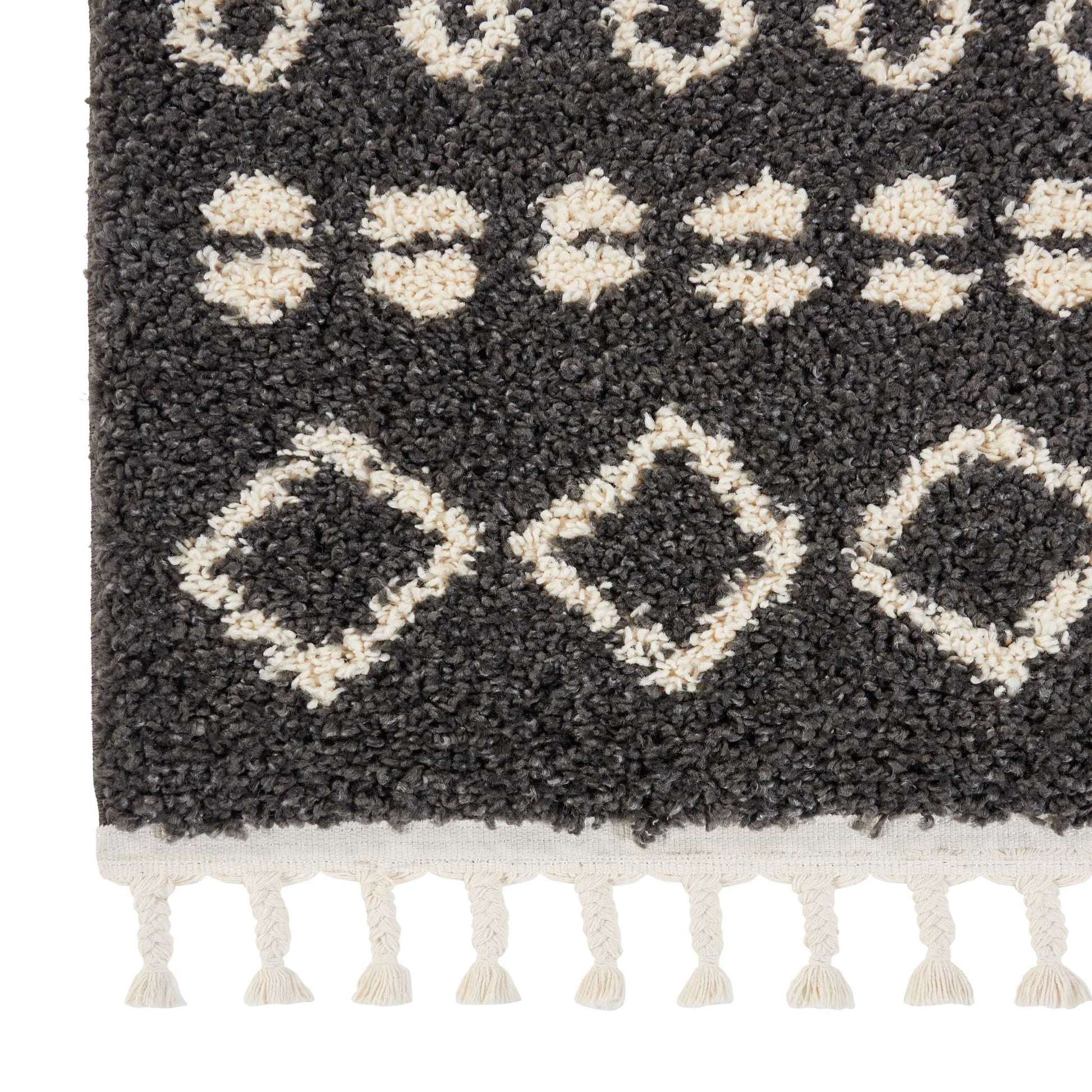 Nourison Home Moroccan Shag  Charcoal  Transitional