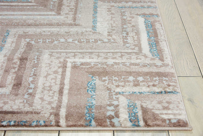 Nourison Home Soho  Mocha Blue  Contemporary