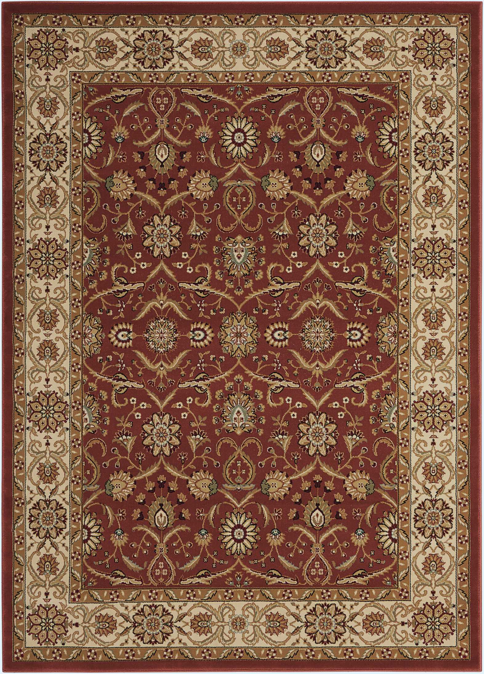 Nourison Home Persian Crown PC001 Brick Traditional Power-loomed Rug ...