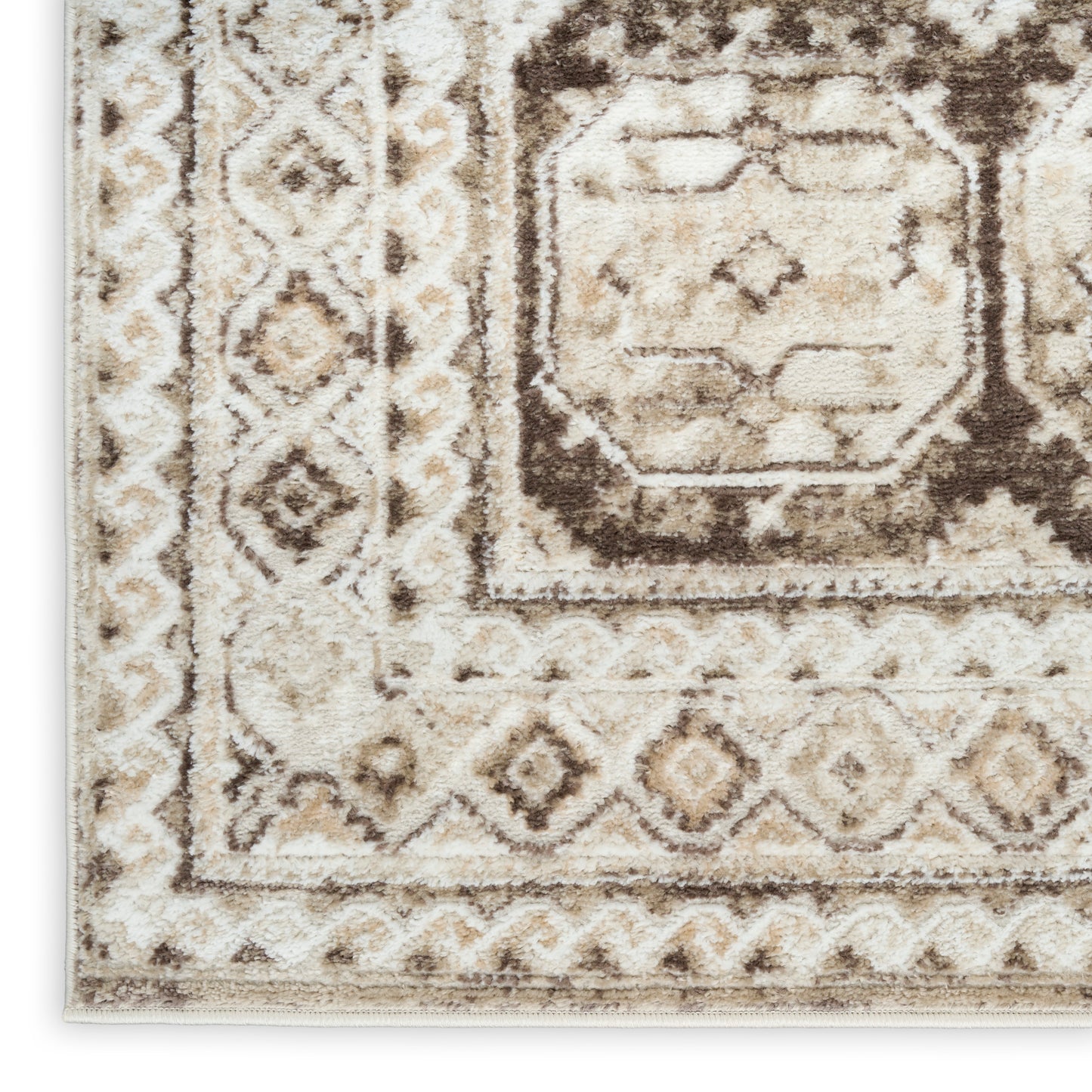 Nourison Home Dekor  Ivory Brown  Traditional