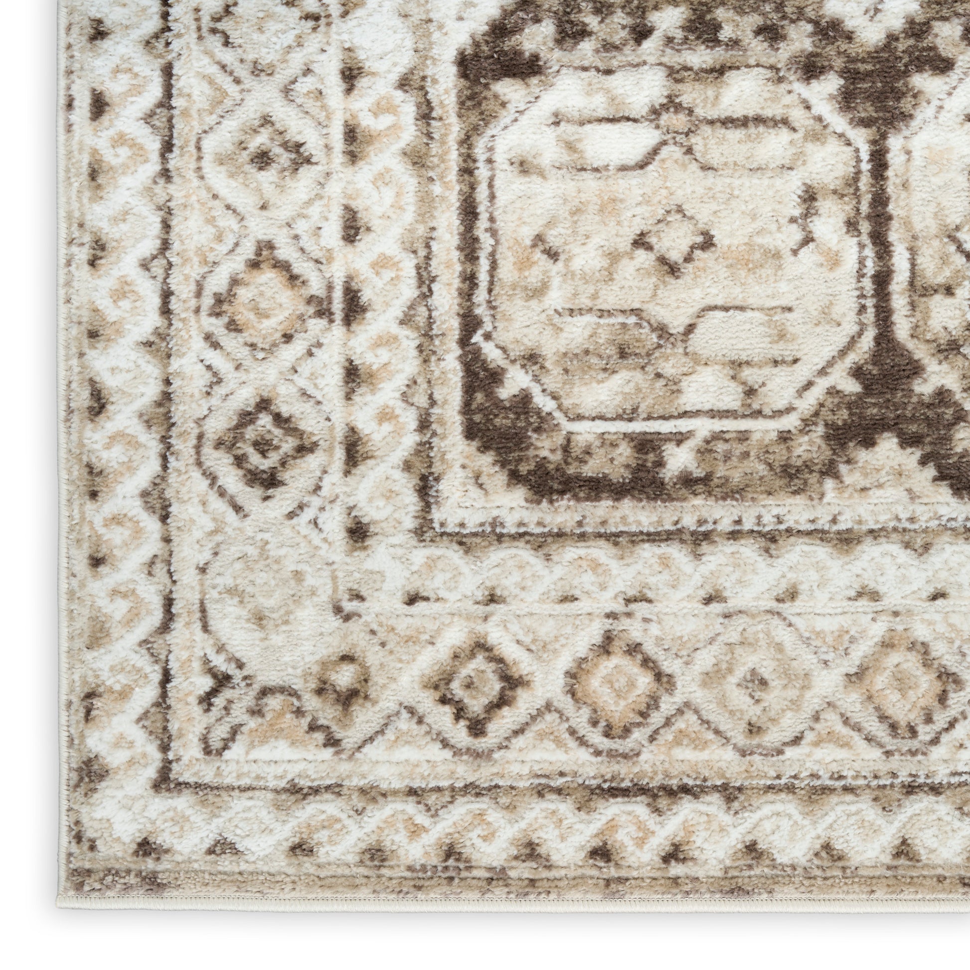 Nourison Home Dekor  Ivory Brown  Traditional