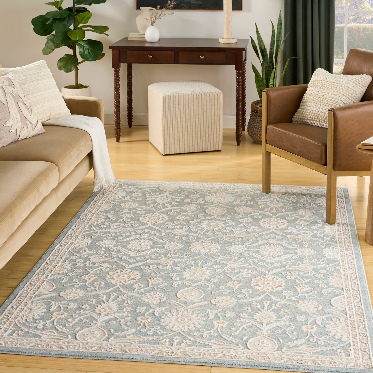 Nourison Home Isla  Blue  Traditional