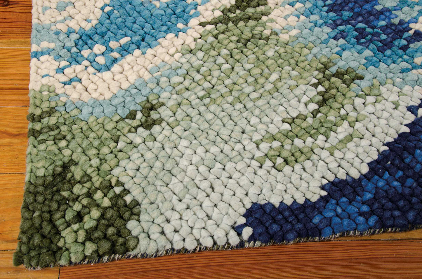 Nourison Home Impressionist  Green Blue  Transitional