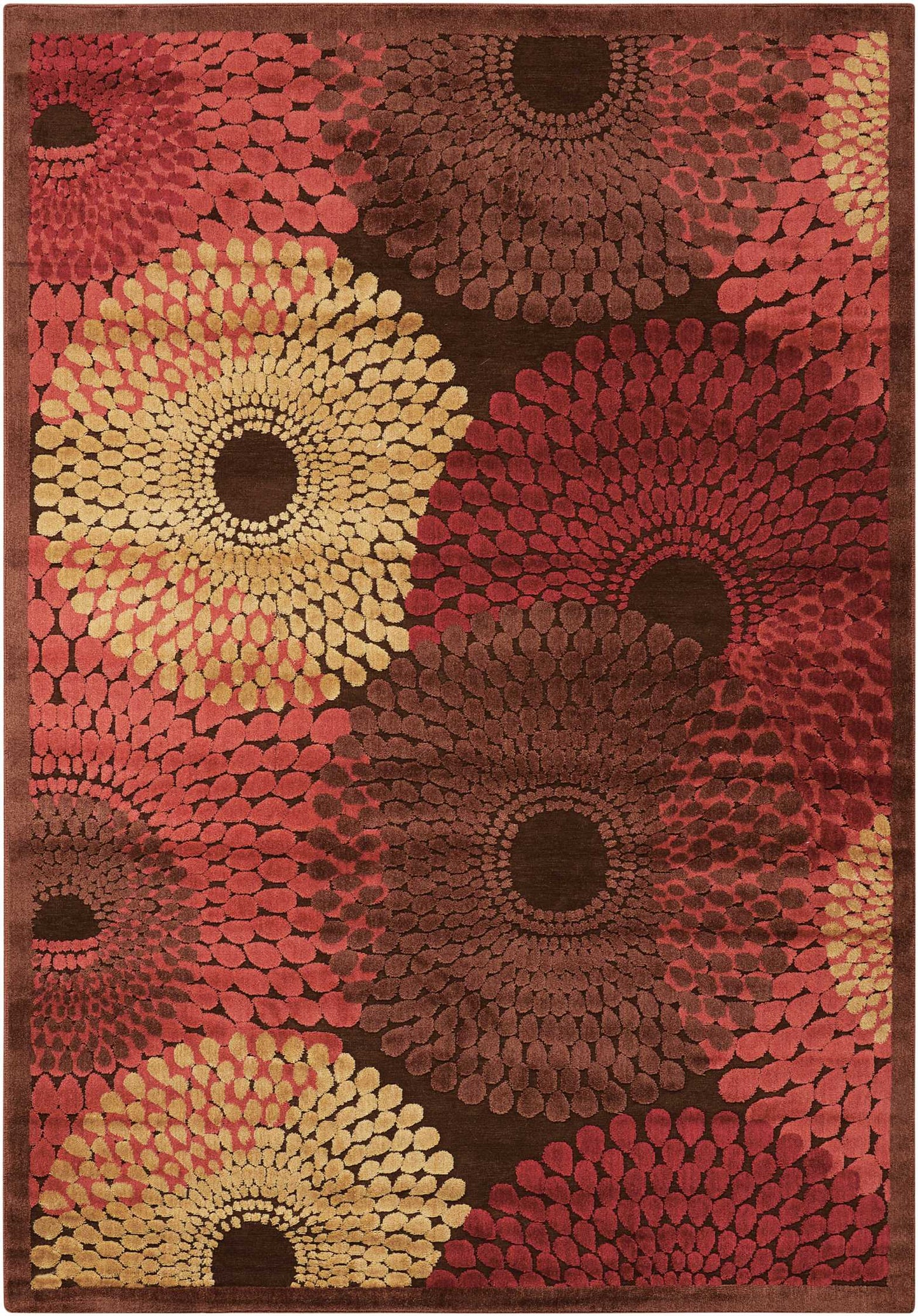 Nourison Home Graphic Illusions  Brown  Contemporary