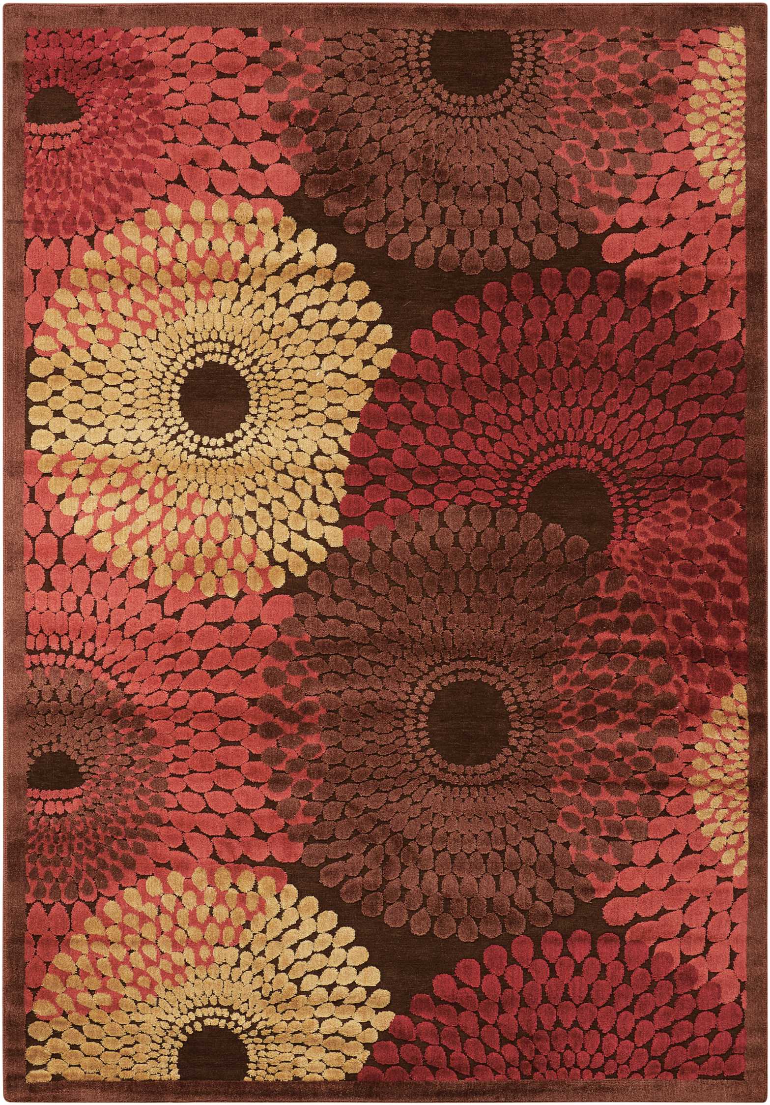 Nourison Home Graphic Illusions  Brown  Contemporary