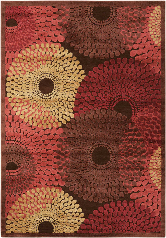Nourison Home Graphic Illusions  Brown  Contemporary