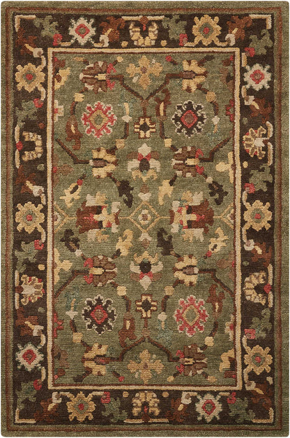 Nourison Home Tahoe TA10 Green Traditional Knotted Rug