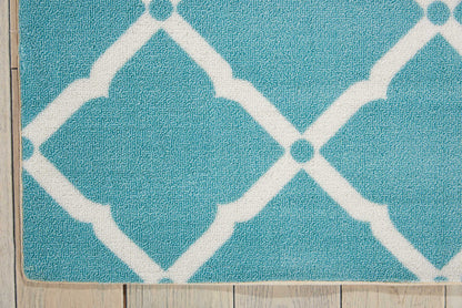 Nourison Home Home & Garden  Aqua  Transitional