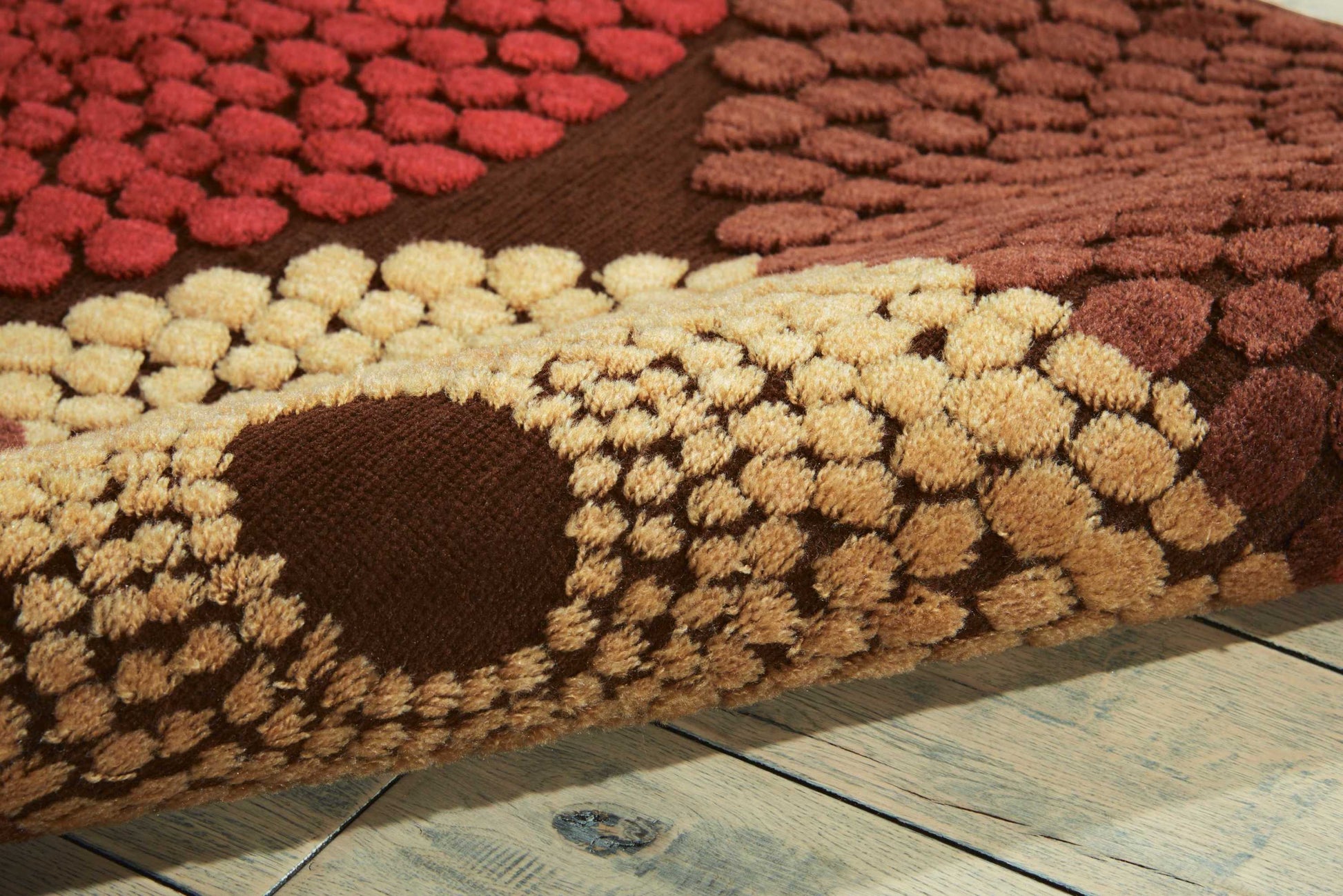 Nourison Home Graphic Illusions  Brown  Contemporary