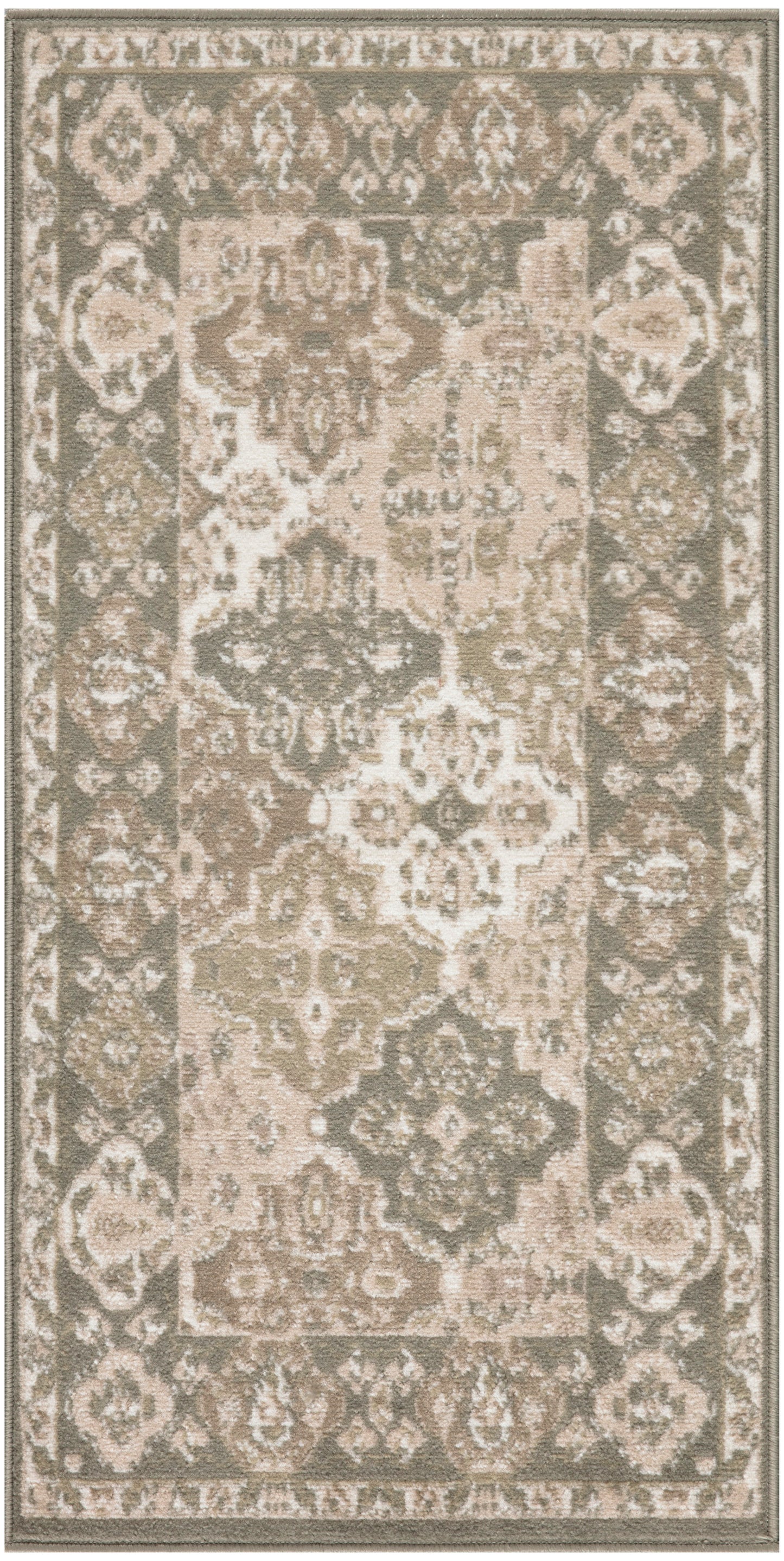 Nourison Home Grafix GRF31 Green Traditional Power-loomed Rug