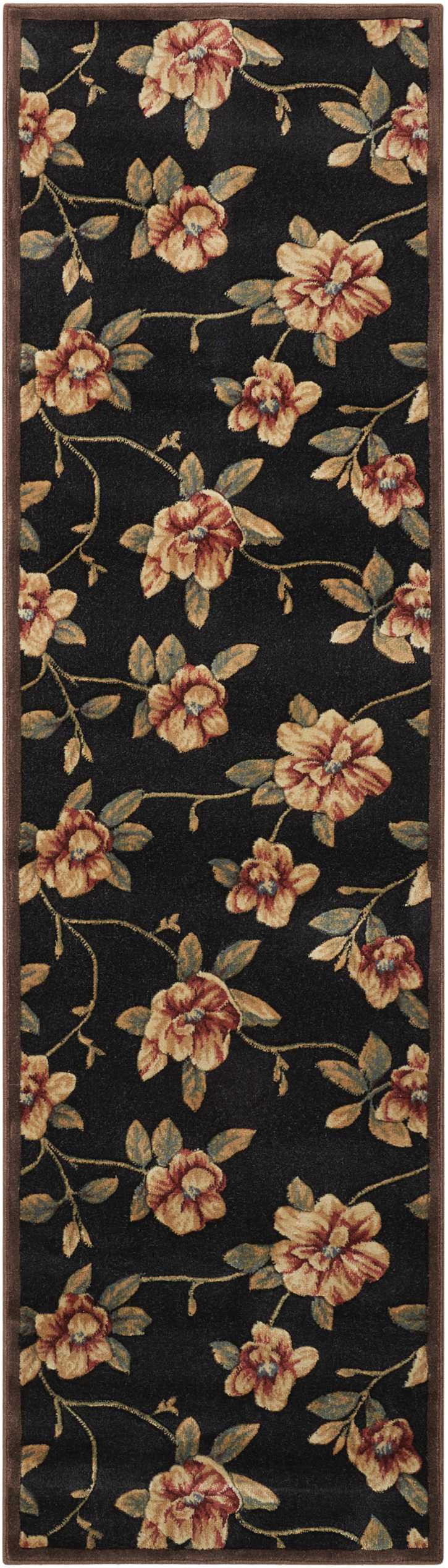 Nourison Home Cambridge CG08 Black Contemporary Power-loomed Rug