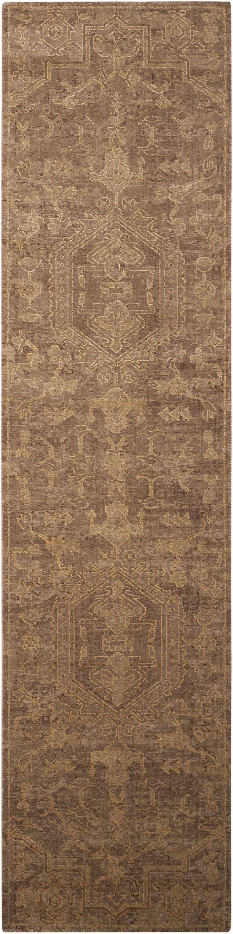 Nourison Home Silken Allure SLK15 Taupe Traditional Loomed Rug