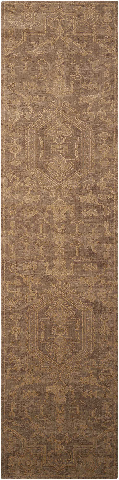 Nourison Home Silken Allure SLK15 Taupe Traditional Loomed Rug