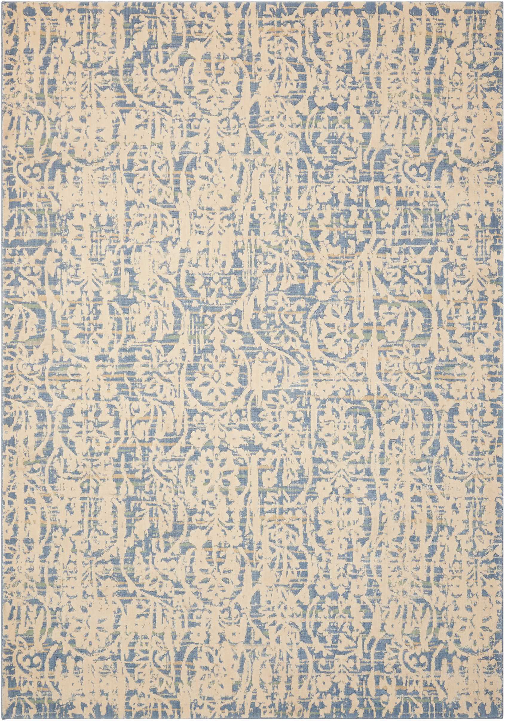 Nourison Home Nepal  Ivory Blue  Transitional