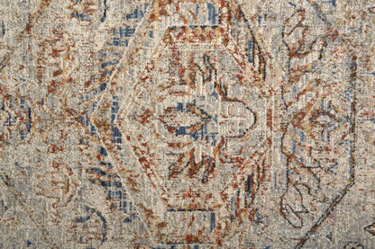 Feizy Kaia 39GJF Gray Multi Medallion Machine Woven Rug - Rugs - Feizy - Atlanta Designer Rugs