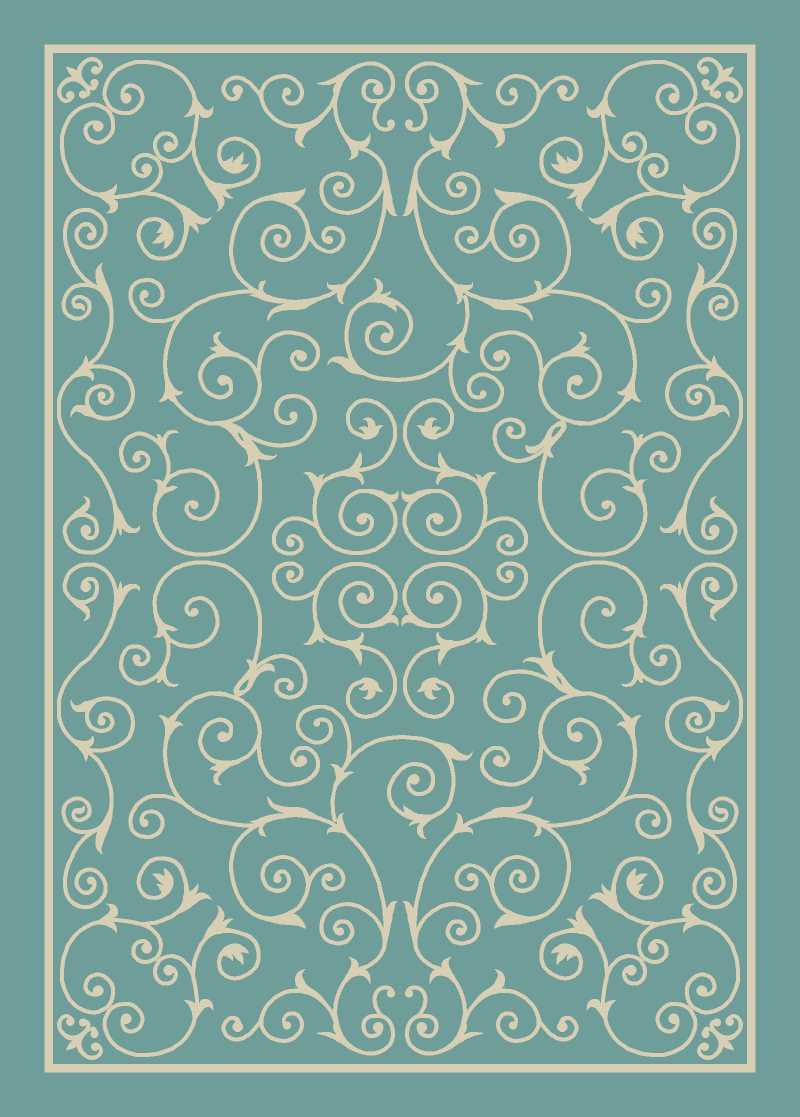 Nourison Home Home & Garden  Light Blue  Transitional