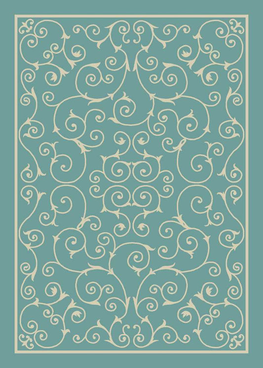 Nourison Home Home & Garden  Light Blue  Transitional