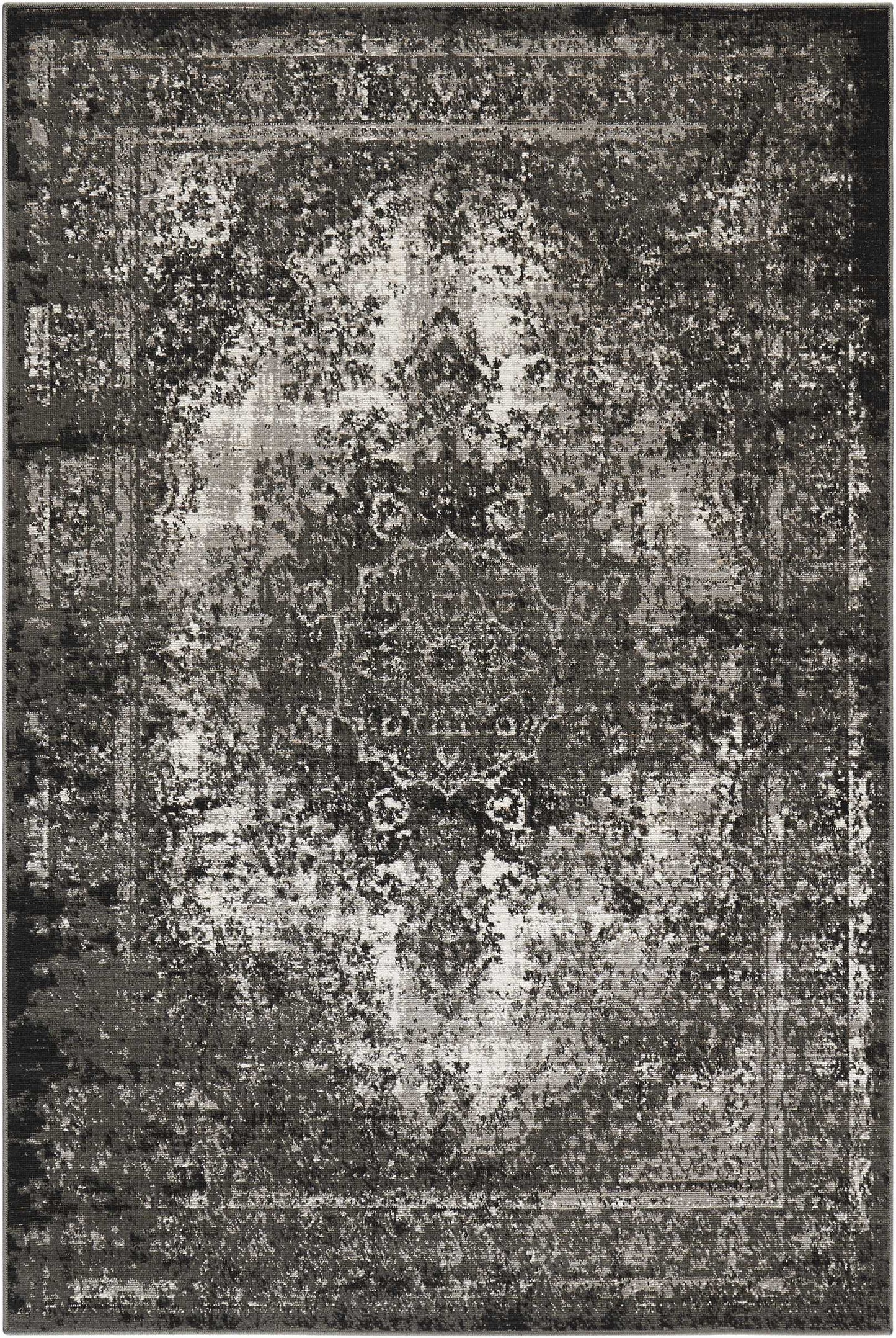 Nourison Home Aria  Charcoal  Traditional