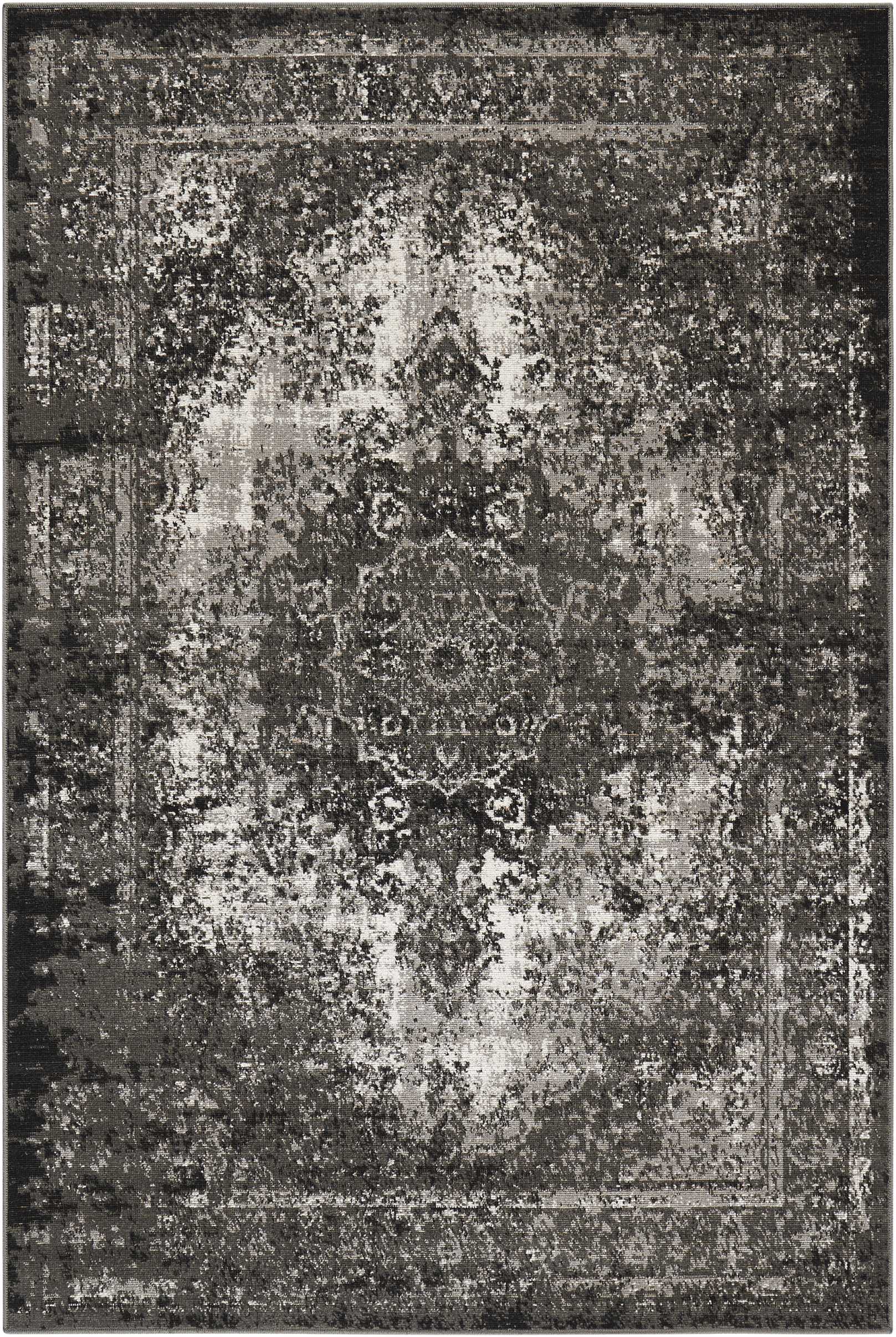 Nourison Home Aria  Charcoal  Traditional
