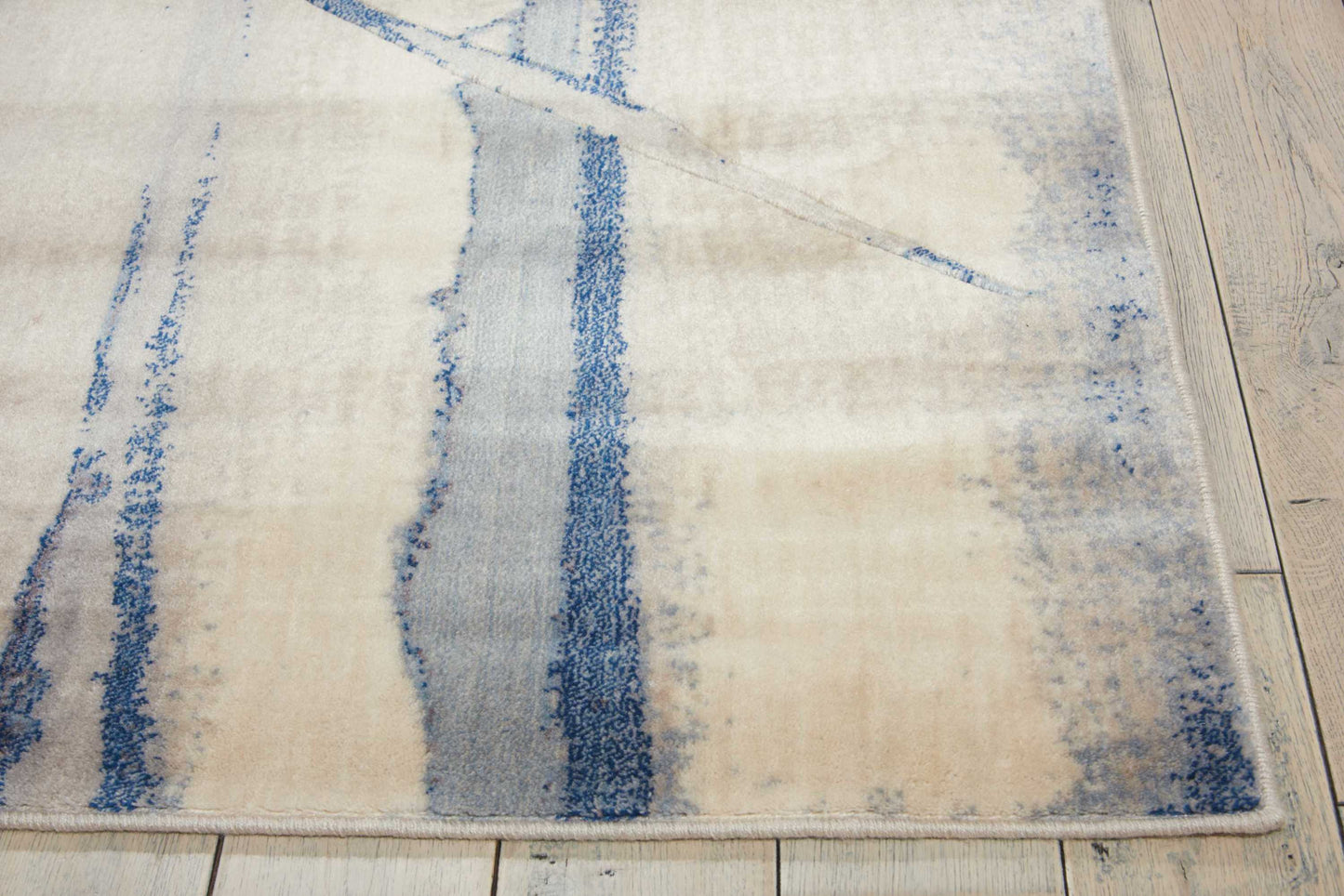 Nourison Home Somerset  Ivory Blue  Contemporary