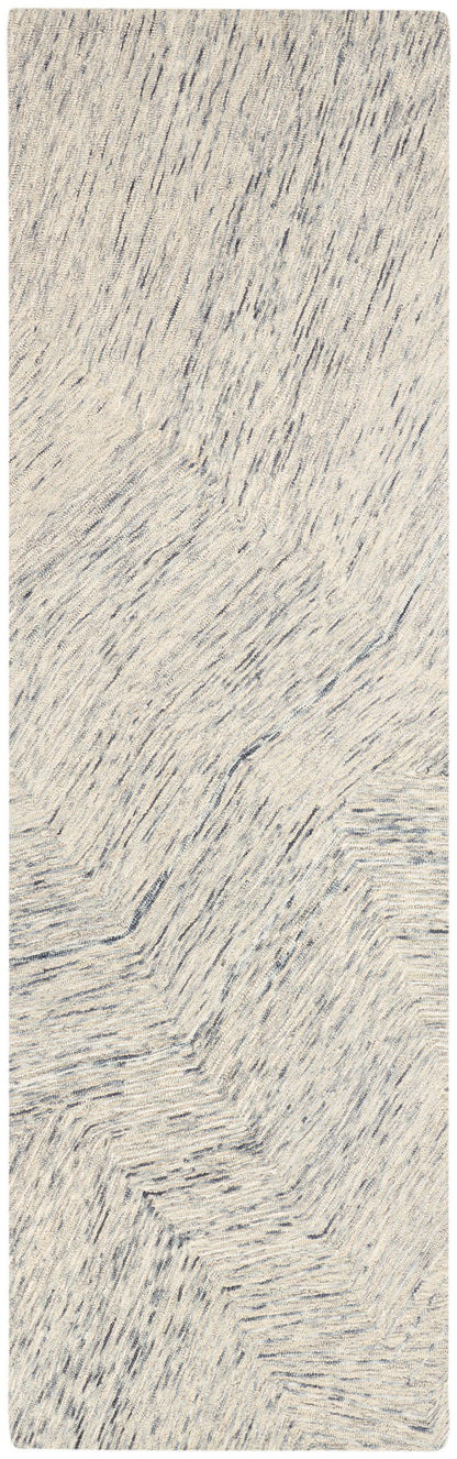 DKNY Pure Angles ANG01 Grey Contemporary Hand Tufted Rug