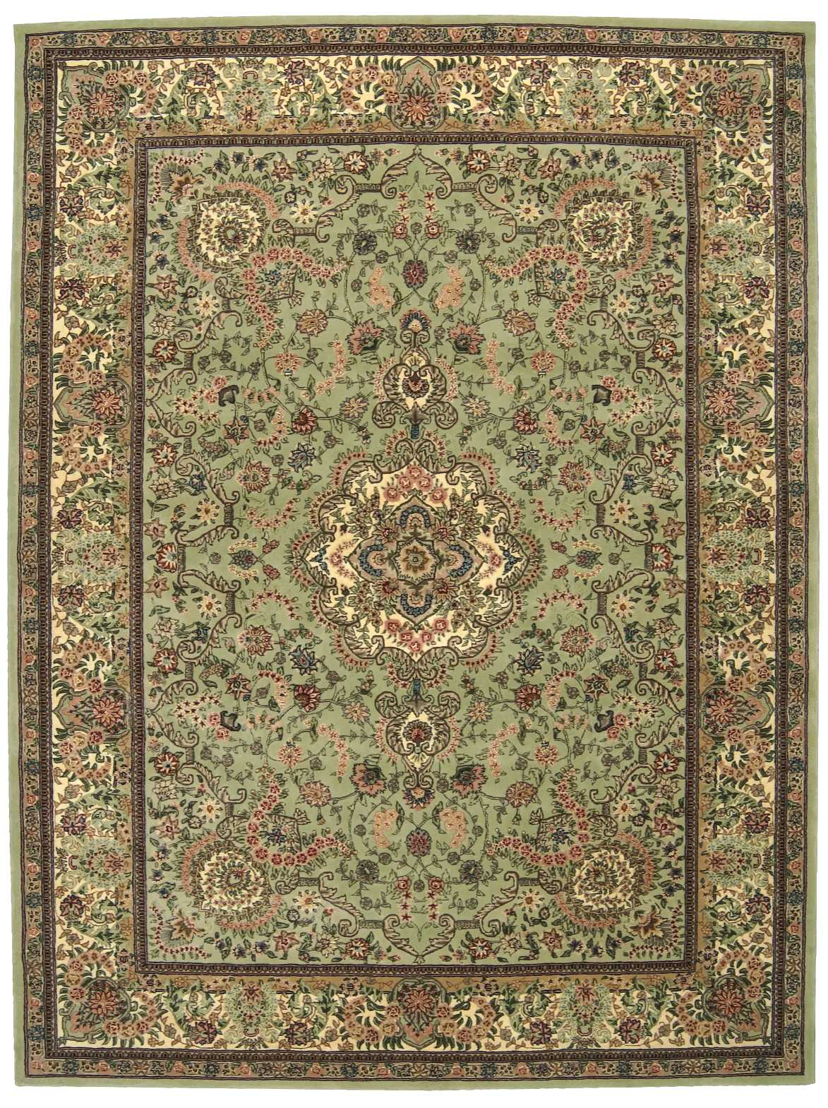Nourison Home Nourison 2000  Light Green  Traditional