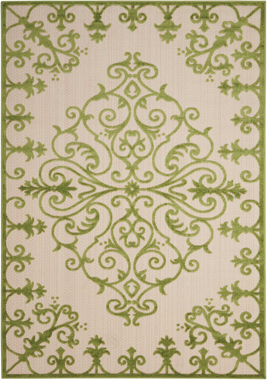 Nourison Home Aloha  Green  Contemporary