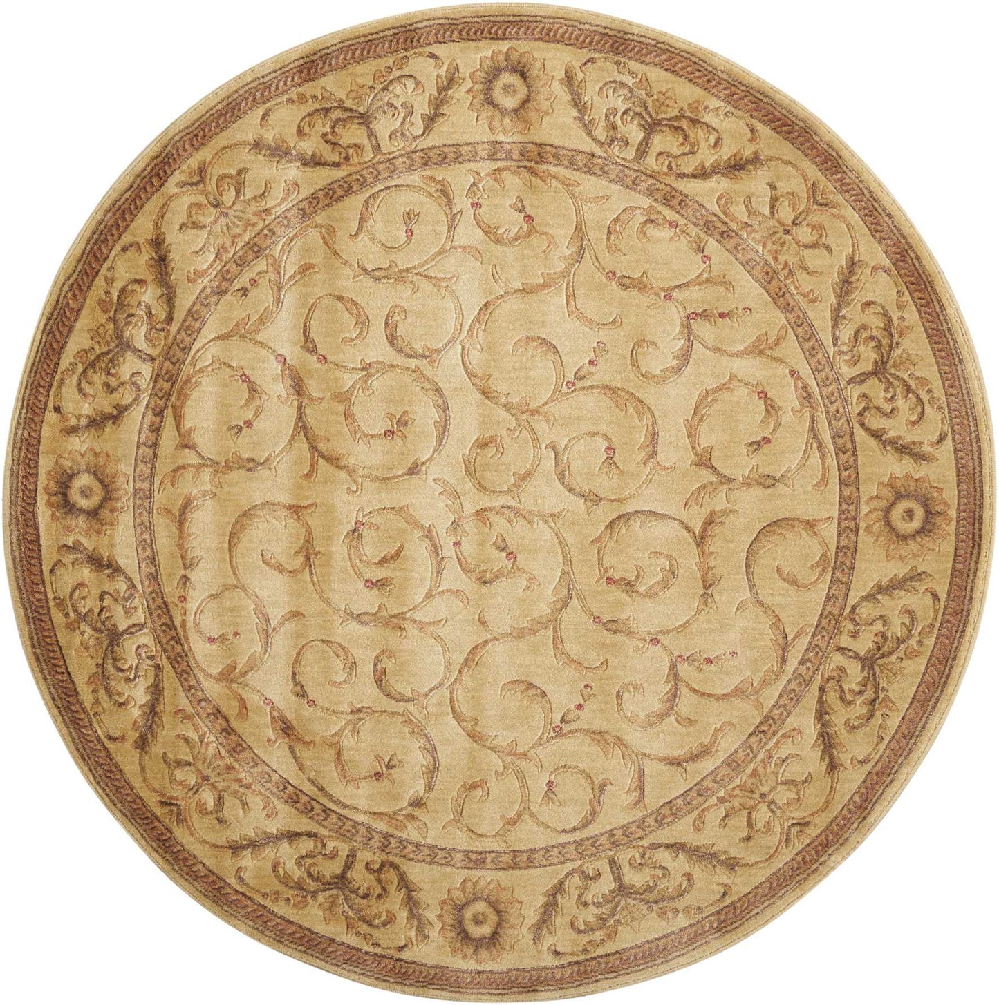 Nourison Home Somerset ST02 Ivory Traditional Power-loomed Rug