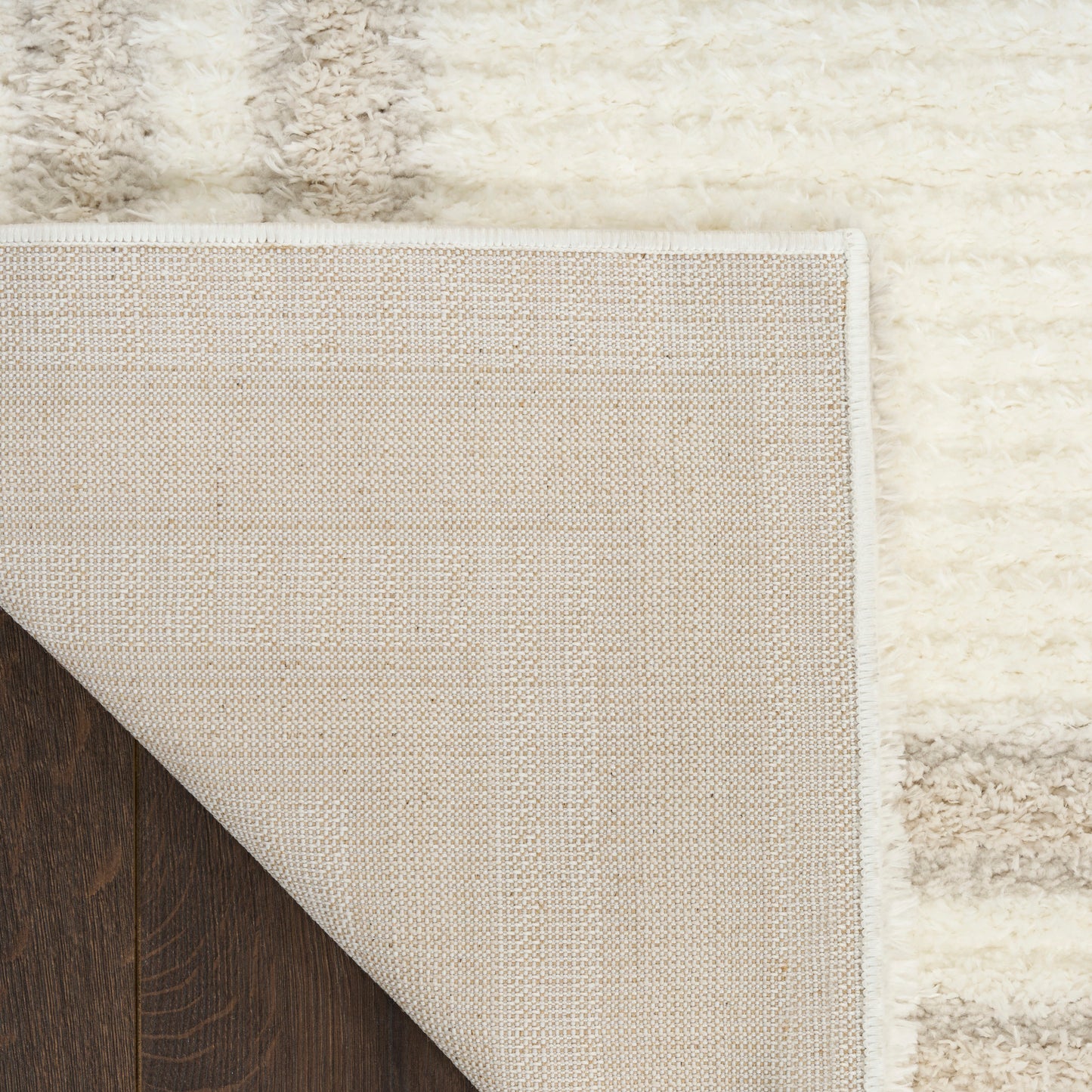 Nourison Home Pacific Shag  Ivory Beige  Contemporary