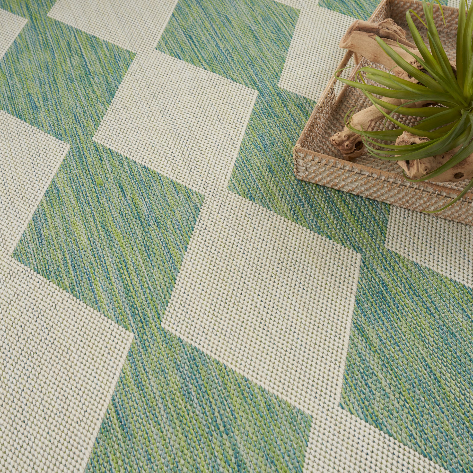 Nourison Home Positano  Blue Green  Contemporary