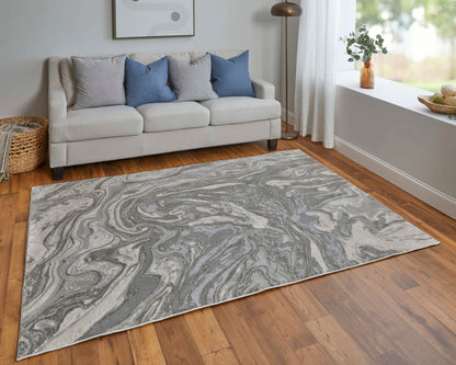 Feizy Prasad 3894F Light Gray Modern/Casual Rug - Rugs - Feizy - Atlanta Designer Rugs